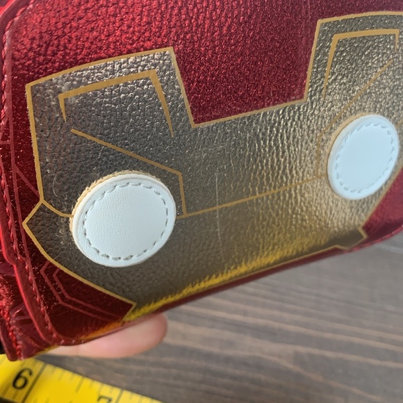 Loungefly Marvel pop Iron Man Cosplay  nwt Pop! Zip Around Wallet - Picture 14 of 15
